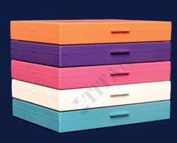 ISOLAB - 076.02.002B lam kutusu - 100 lam kapasiteli - plastik kilitli - mavi (1 adet / paket)