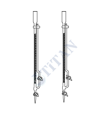 ÇALIŞKAN - LG025.19.0010  - Büret, Mikro,  PTFE musluklu 10 ml Hacim, Tolerans 0.02 ml