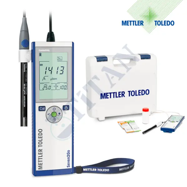 METTLER TOLEDO - Seven2Go İletkenlik Ölçer S3 Saha Kiti InLab 738-ISM İletkenlik Elektrodu ve uGo Taşıma Çantası ile