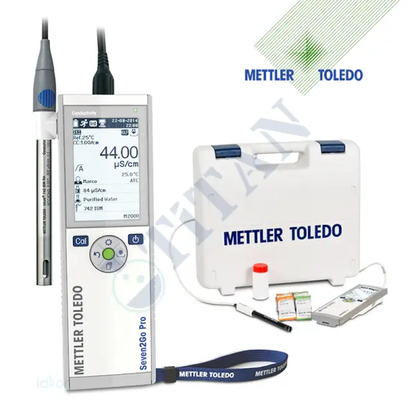 METTLER TOLEDO - Seven2Go İletkenlik Ölçer S7 USP/EP Kiti InLab 742-ISM IP67 İletkenlik Elektrodu ve uGo Taşıma Çantası ile