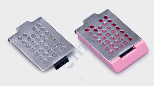 ISOLAB - 074.02.001 parafin kasedi için kapak - paslanmaz çelik (5 adet / paket)