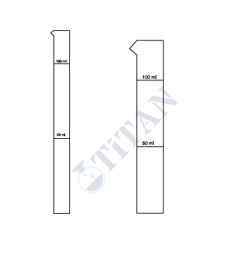 ÇALIŞKAN - LG025.39.2437 - Nessler tüpü 100 ml Hacim , 24 x 375 mm Çap x Boy