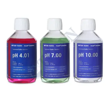 Mettler Toledo - Bottle Rainbow Kit 2 pH Kalibrasyon Çözeltileri 2 x pH 4.01/7.00/10.00 / 250 mL