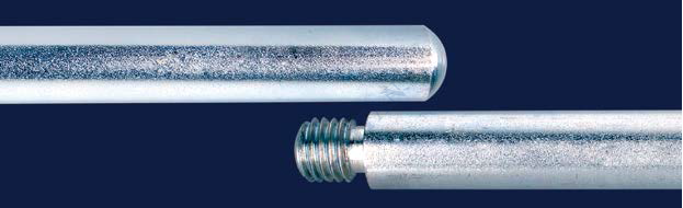 ISOLAB - 049.06.005 stand borusu - galvanize çelik - uzunluk 750 mm (1 adet / paket)