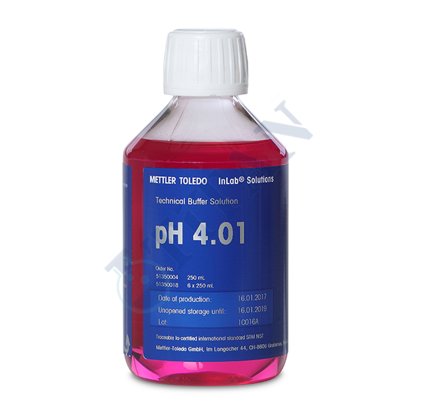 Mettler Toledo - Certified buffer pH 4.01 Kalibrasyon Çözeltisi 250 mL