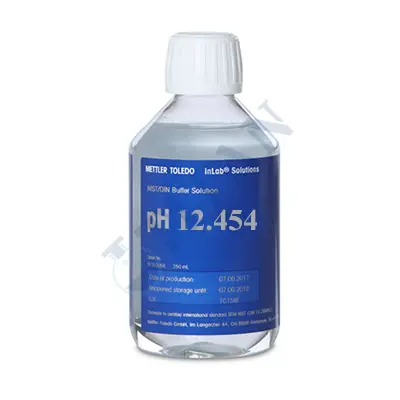Mettler Toledo - NIST/DIN buffer pH 12.454 Kalibrasyon Çözeltisi ISO 19266'ya Uygun 250 mL