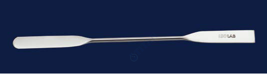 ISOLAB - 047.07.250 spatül - paslanmaz çelik - çift uçlu - düz - 250 mm (1 adet / paket)
