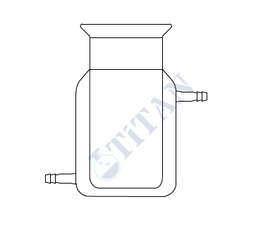ÇALIŞKAN - LG026.06.2000 - Silindirik reaksiyon kabı, Ceketli 2000 ml Hacim , 100 Flanş Ölçüsü DN , Çap * Boy 140 x 270 mm