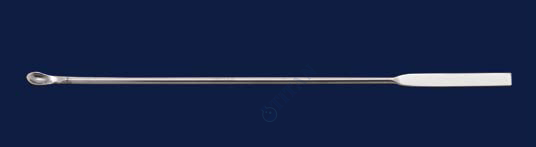 ISOLAB - 047.06.180 spatül - paslanmaz çelik - mikro kaşıklı - 180 mm (1 adet / paket)