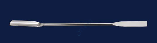 ISOLAB - 047.02.150 spatül - paslanmaz çelik - düz oluklu - 150 mm (1 adet / paket)