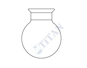 ÇALIŞKAN - LG026.07.0500 - Küresel reaksiyon kabı 500 ml Hacim , 60 Flanş Ölçüsü DN , Çap * Boy 105 x 120 mm