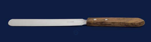 ISOLAB - 047.10.150 spatül - paslanmaz çelik - düz bıçaklı - 150 mm (1 adet / paket)