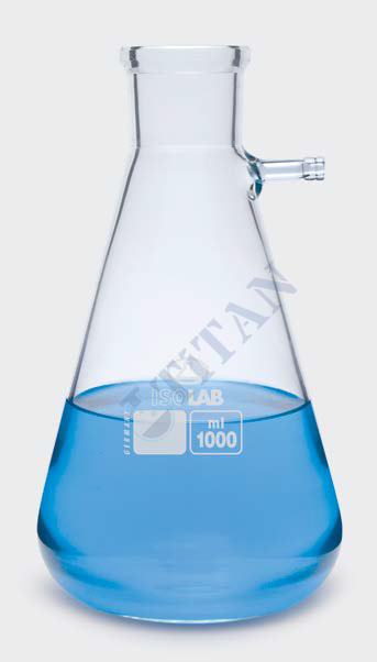ISOLAB - 040.01.100 erlen - nuçe - cam - cam su giriş borulu - 100 ml (1 adet / paket)