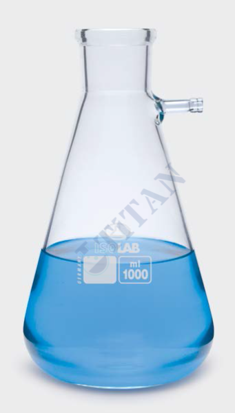 ISOLAB - 040.01.100 erlen - nuçe - cam - cam su giriş borulu - 100 ml (1 adet / paket)