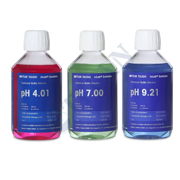 Mettler Toledo - Bottle Rainbow Kit 2 pH Kalibrasyon Çözeltileri 2 x pH 4.01/7.00/9.21 / 250 mL