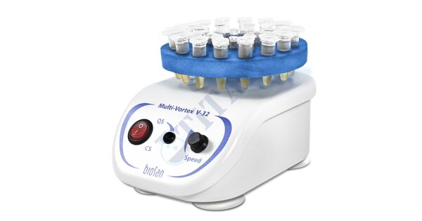 BIOSAN - V-32 Multi-Vortex Çoklu Vorteks  500... 3000 rpm (Fiyata opsiyonel aksesuarlar dahil değildir.)