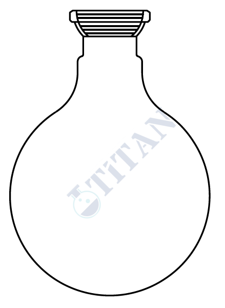 ÇALIŞKAN - LG006.10.0100  - Balon, Küresel şilifli (Evaporatör toplama balonu) 100  ml Hacim , KS : 35/20