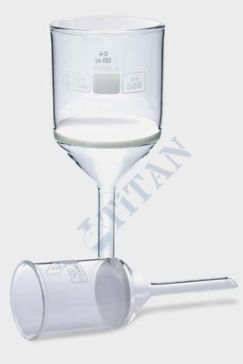 ISOLAB - 043.01.124 huni - gooch - sinter cam filtreli - 17D - por 4 - 125 ml - çap 60 mm (1 adet / paket)
