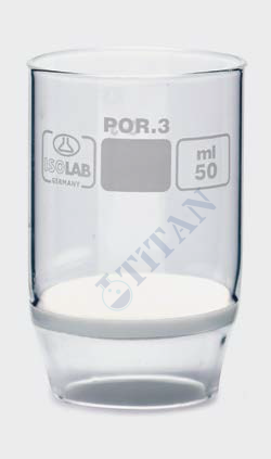 ISOLAB - 043.02.033 kroze - gooch - sinter cam filtreli - 1D - por 3 - 30ml (1 adet / paket)