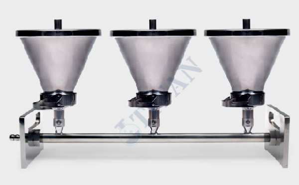 ISOLAB - 043.05.101 vakum manifold düzeneği - paslanmaz çelik - 1 gözlü (1 adet / paket)