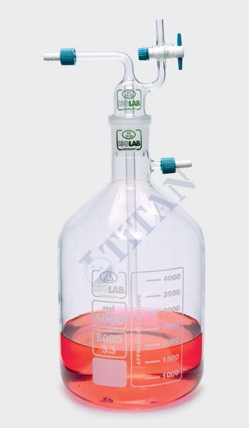 ISOLAB - 043.06.011 manifold düzenek nuçe şişesi - 5000 ml (1 adet / paket)