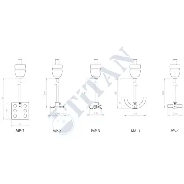BIOSAN - MM-1000 Multi Mekanik Karıştırıcı 40... 1500 rpm / 0°... 360° / 0°... 5°