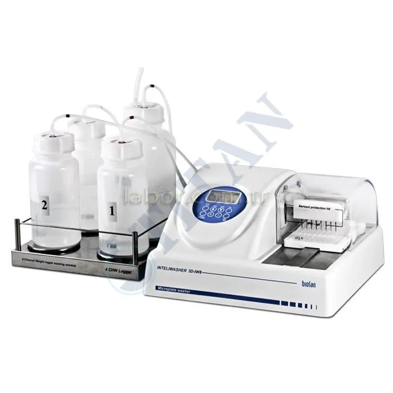 BIOSAN - 3D-IW 8 Mikroplate Yıkayıcı (Fiyata opsiyonel aksesuarlar dahil değildir.)