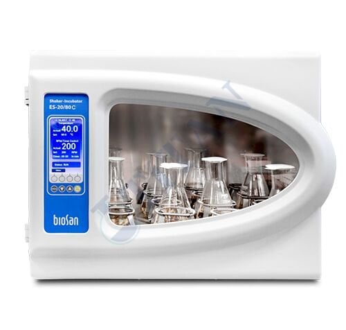 BIOSAN - ES-20/80 Orbital Çalkalayıcı İnkübatör +25 °C... + 80 °C / 50... 400 rpm