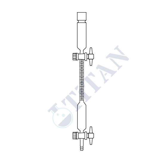 ÇALIŞKAN - LG028.07.0100 - Karbondioksit ve Oksijen Tayin Büreti Büret 100 ml, Hazne 200 ml