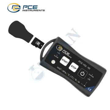 PCE - VDL 16I 3 Eksenli İvme, Işık Şiddeti, Basınç, Sıcaklık/Nem Ölçüm ve Veri Kayıt Cihazı 800 Hz