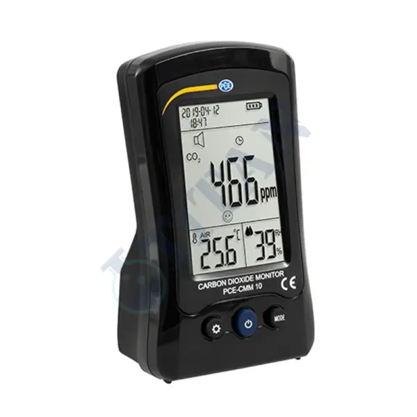 PCE - CMM 10 Karbondioksit, Sıcaklık Ve Nem Ölçer  400... 5000 Ppm / 10.0... 50.0 °C / 0... 99 % Rh