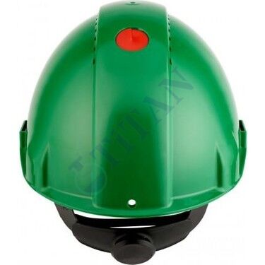 3M™ G3000NUV-GP - Madenci Bareti, Uvicator, Mandallı, Havalandırmalı, Plastik Ter Bantlı, Yeşil Renk