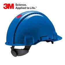 3M™ G3000NUV-BB - Madenci Bareti, Uvicator, Mandallı, Havalandırmalı, Plastik Ter Bantlı, Mavi Renk