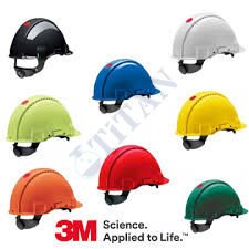 3M™ G3000NUV-VI - Madenci Bareti, Uvicator, Mandallı, Havalandırmalı, Plastik Ter Bantlı, Beyaz Renkli