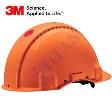 3M™ G3000NUV-OR - Madenci Bareti, Uvicator, Mandallı, Havalandırmalı, Plastik Ter Bantlı, Turuncu Renkli