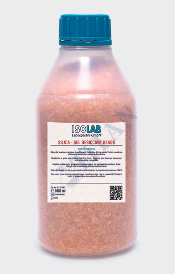 ISOLAB - 039.16.001 boncuk - silika jel - desikatörler için nem tutucu (1 kg / paket)