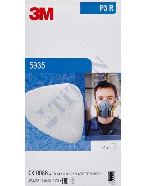 3M™ 5935 - Partikül Filtresi (Bayonet Bağlantılı, P3 R Filtreli) - (1 çift)