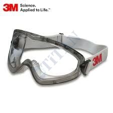 3M™ 2890 - Ventilli, Çizilmeye Dayanıklı Polikarbon, Buğu Önleyici, Kimyasallara Karşı Koruyucu Gözlük