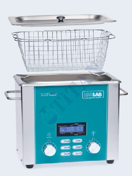 ISOLAB - 621.06.006 banyo - ultrasonik - DEGASS fonksiyonlu - 6,0 lt (1 adet / paket)