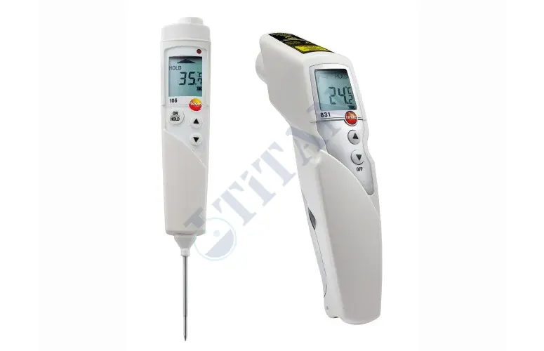 TESTO - 831 İnfrared Termometre ve 106 Saplama Tip Termometre HACCP Uyumlu -30… +210 °C / -50 … +275 °C