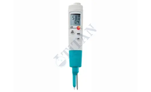 TESTO - 206 pH2 Kıvamlı ve Yarı Katı Maddeler için pH ve Sıcaklık Ölçer IP68 0… 14 pH / 0,01 pH | 0… +60 °C / 0,1 °C