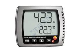 TESTO - 608-H2 Alarmlı Sıcaklık ve Nem Ölçer -10... +70 °C / 2... 98% rH