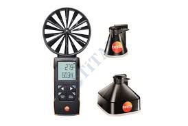 TESTO - 417 pervane Anemometre SET1 App Bağlantılı Pervane Anemometre (menfez çıkışları için) ve Ölçüm Hunileri