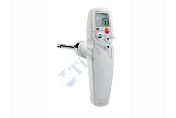 TESTO - 105 Saplama Tip Termometre HACCP Su Geçirmez -50… +275 °C Burgulu Ölçüm Ucu ile
