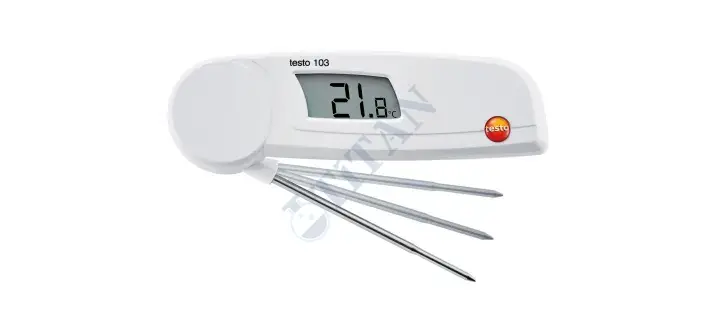 TESTO - 104 Saplama Tip Termometre HACCP Katlanabilir Su Geçirmez -50… +250 °C