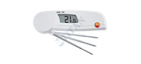 TESTO - 104 Saplama Tip Termometre HACCP Katlanabilir Su Geçirmez -50… +250 °C
