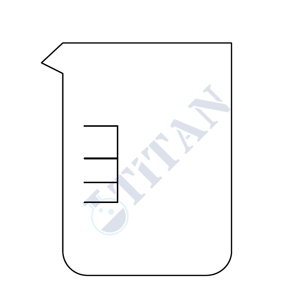 ÇALIŞKAN - LG009.01.3000 - Beher, Kısa form 3000 ml Hacim