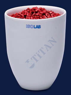 ISOLAB - 038.14.H51 kroze - porselen - uzun form - çap 51 mm  (6 adet / paket)