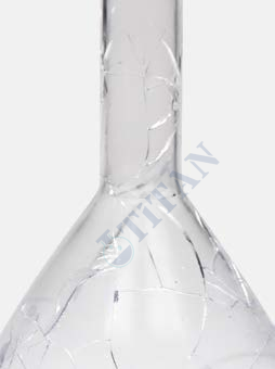ISOLAB - 013.01.025C balon joje - yüzey kaplı - standard - şeffaf - A kalite - grup sertifikalı - mavi skala - 25 ml - NS 10/19 (2 adet / paket)