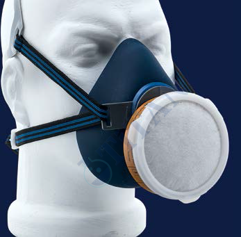 ISOLAB - 080.44.001 maske - yarım yüz (1 adet / paket)